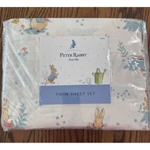 Peter Rabbit by Beatrix Potter/Twin Sheet Set 100% Cotton/Kids Bedding 3 Piece